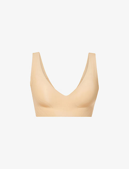 SLOGGI: Zero Feel V-neck stretch-woven bra