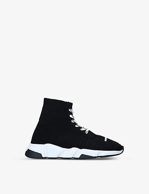 BALENCIAGA: Speed high-top knitted trainers 4-7 years