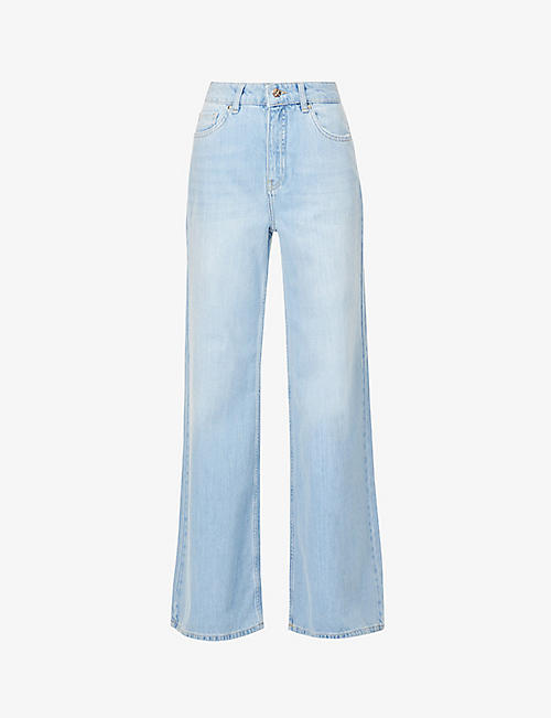 ME AND EM: Ultimate wide-leg high-rise jeans