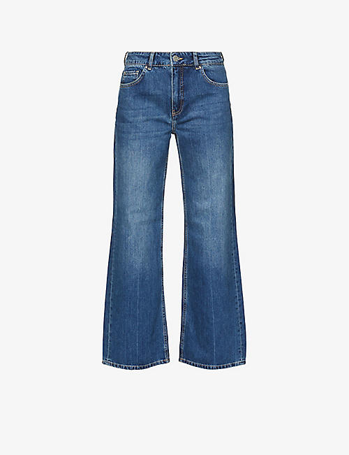 ME AND EM: Straight-leg mid-rise organic-cotton jeans