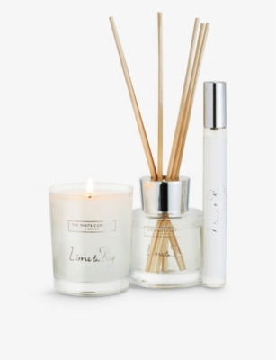 The White Company Lime And Bay Mini Home Scenting Set
