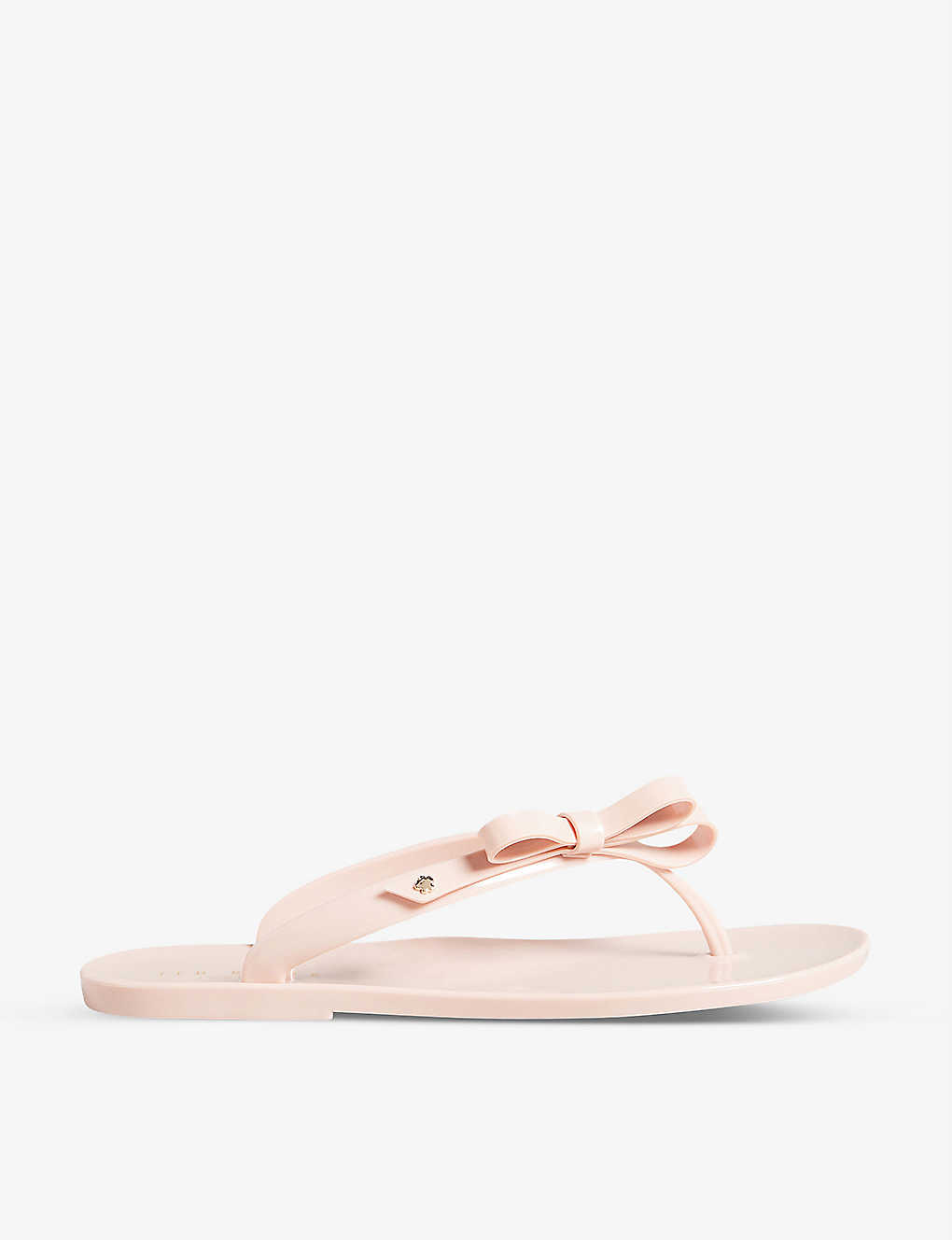 Shop Ted Baker Jassey Bow-detail Jelly Flip-flops In Pink