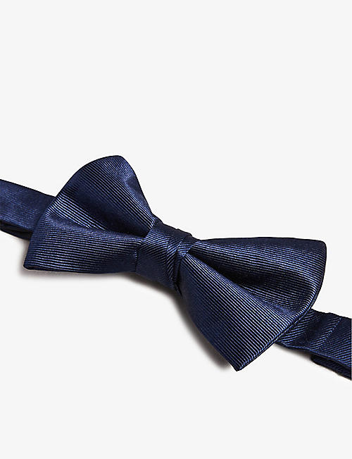 Selfridges & Co Men Accessories Ties Bow Ties Zigzag-patterned wide-blade silk tie 