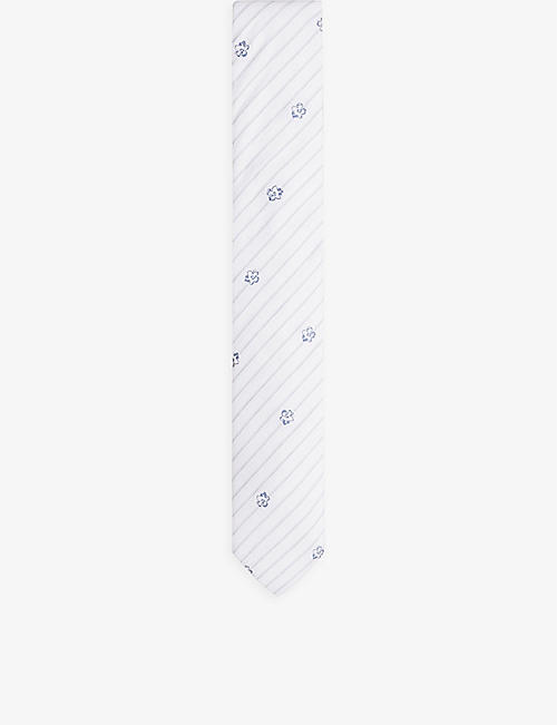 TED BAKER: Treigg stripe cotton tie