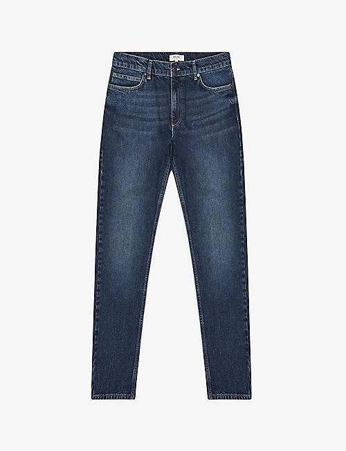 REISS: Walsh faded slim-fit tapered jeans