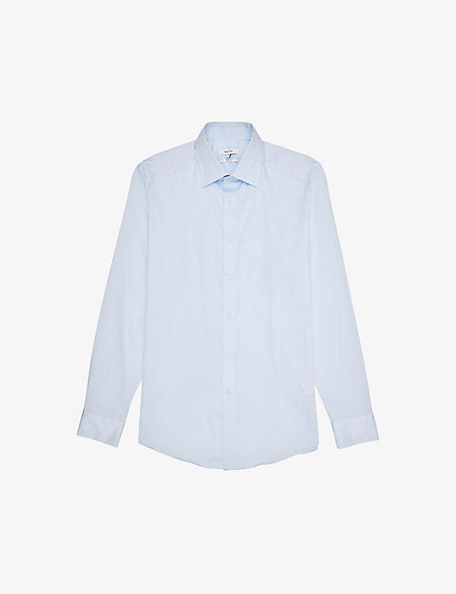 REISS: Frontier slim-fit stretch-cotton shirt