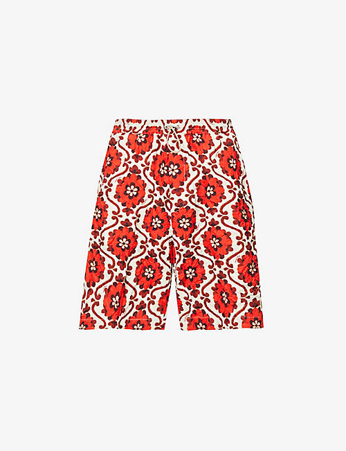 DSQUARED2: Jacq floral-print woven shorts