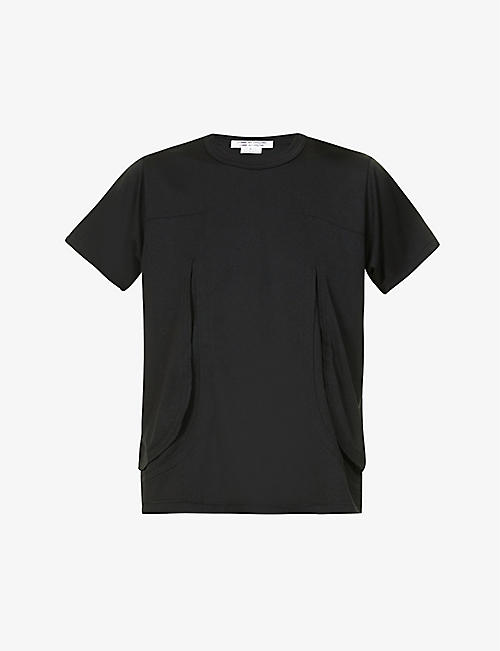COMME COMME DES GARCONS: Draped regular-fit stretch-jersey top