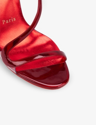 CHRISTIAN LOUBOUTIN Rosalie 100 patent leather sandals