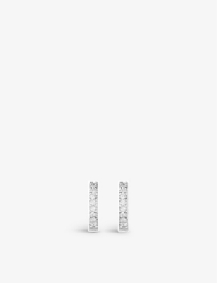 Apm Monaco Croisette Hoop Earrings In Silver