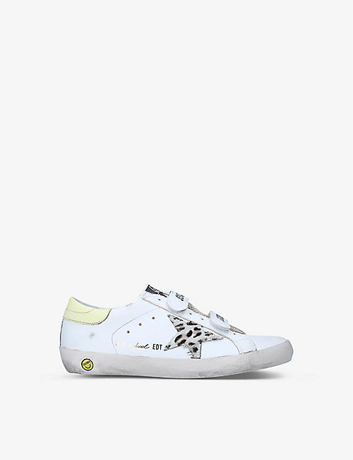 GOLDEN GOOSE: Old School leather trainers 4-10 years
