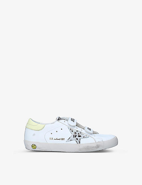 GOLDEN GOOSE: Old Skool leather trainers 6-9 years