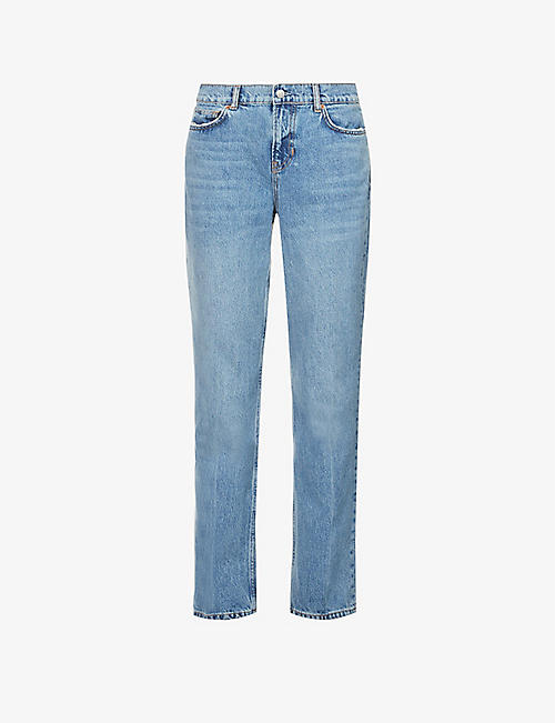 REFORMATION: Addison relaxed-fit low-rise organic cotton-blend denim jeans