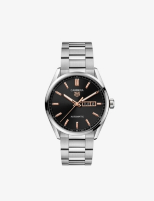 TAG HEUER: WBN2013.BA0640 Carrera stainless-steel automatic watch
