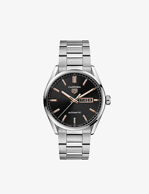 TAG HEUER: WBN2013.BA0640 Carrera stainless-steel automatic watch