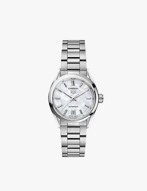 TAG HEUER: WBN2410.BA0621 Carrera stainless-steel automatic watch