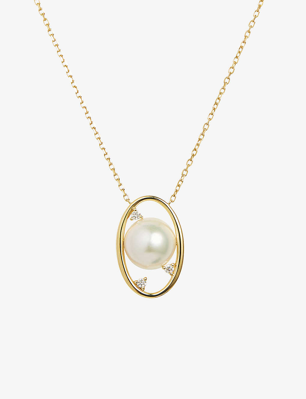 The Alkemistry Women's 18ct Yellow Gold Ruifier Morning Dew 18ct Yellow-gold, Akoya Pearl And 0.041c