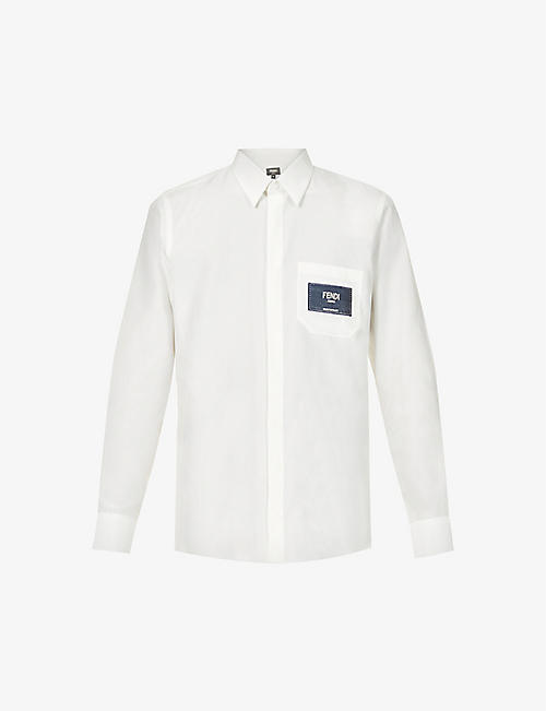 FENDI：Camicia 常规版型棉真丝衬衣