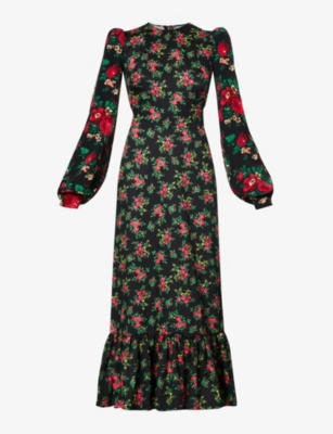 THE VAMPIRE'S WIFE: Villanelle floral-print cotton midi dress