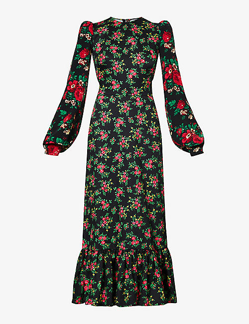 THE VAMPIRE'S WIFE: Villanelle floral-print cotton midi dress