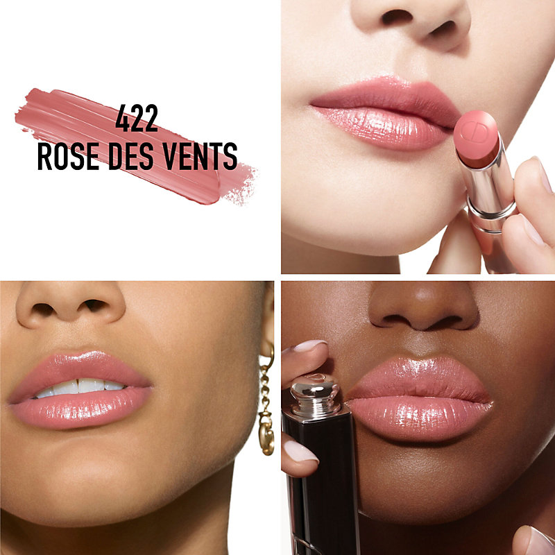 Shop Dior Addict Shine Refillable Lipstick 3.2g In 422 Rose Des Vents