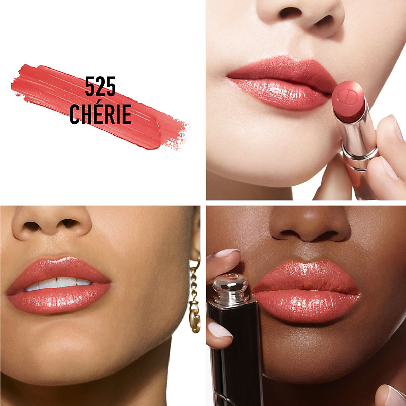 Shop Dior 525 Cherie Addict Shine Refillable Lipstick 3.2g