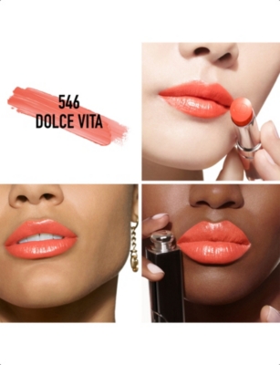 Shop Dior 546 Dolce Vita Addict Shine Refillable Lipstick 3.2g