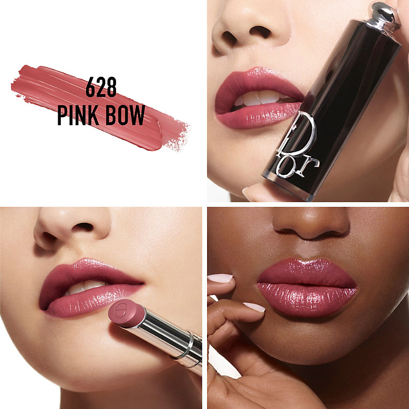 Shop Dior 628 Pink Bow Addict Shine Refillable Lipstick 3.2g