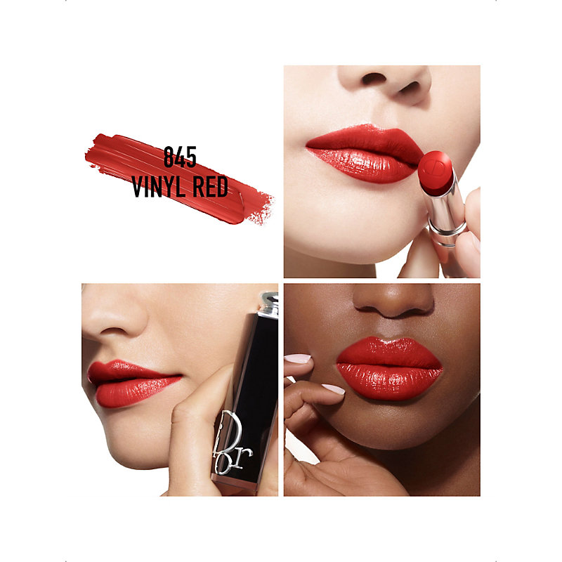 Shop Dior Addict Shine Refillable Lipstick 3.2g In 845 Vinyl Red