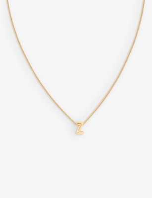 Initial hot sale necklace selfridges