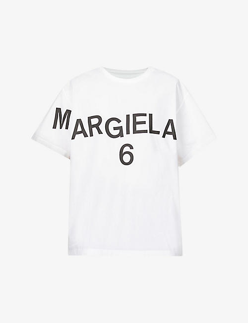 MM6 MAISON MARGIELA: Logo-print cotton-jersey T-shirt