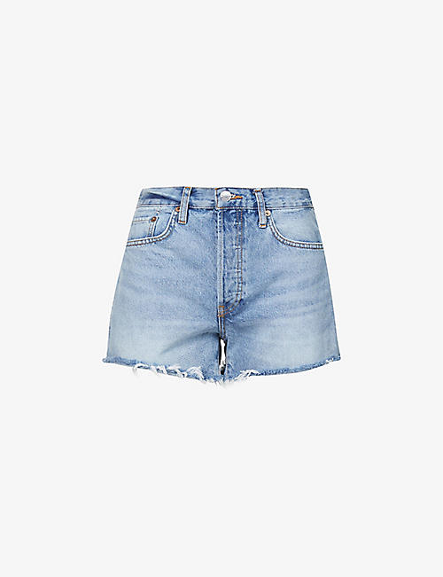 RE/DONE: 70s regular-fit organic-denim shorts
