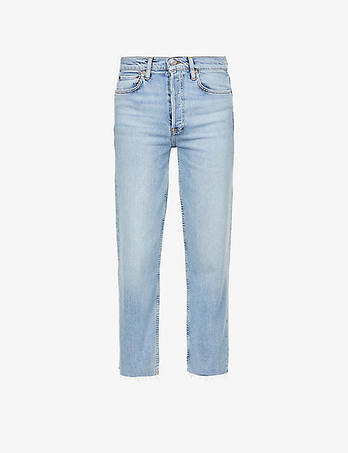 RE/DONE: 70s Stove Pipe straight-leg high-rise jeans