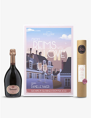 RUINART: Ruinart Rosé Champagne 700ml with personalised poster