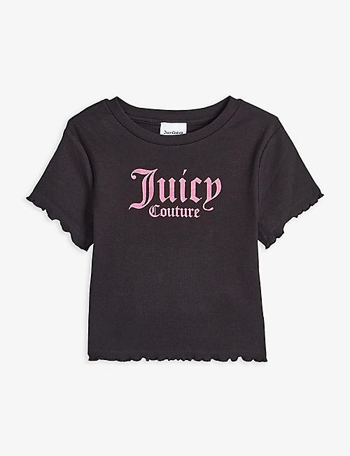 JUICY COUTURE: Logo-print cotton-blend T-shirt 7-16 years