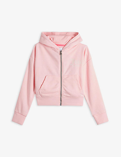 JUICY COUTURE: logo-print cotton-blend hoody 3-16 years