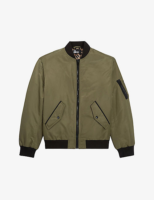 THE KOOPLES: Contrast trim woven bomber jacket