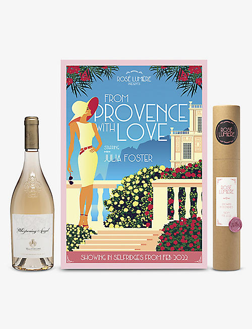 WHISPERING ANGEL: Cave d'Esclans Whispering Angel rosé with personalised poster 750ml