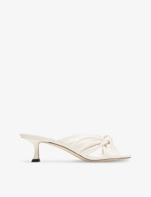 Jimmy Choo Avenue Pantoletten 50mm In Latte