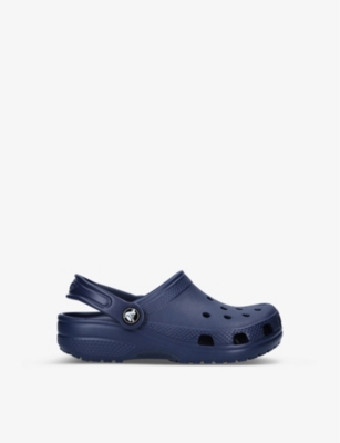 Crocs Boys Navy Kids Classic Rubber Clogs 6-8 Years