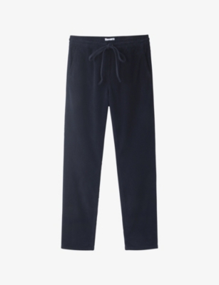 THE WHITE COMPANY: Drawstring-waist stretch-organic cotton trousers