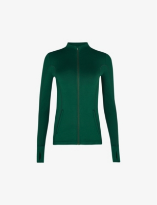 Sweaty Betty, Jackets & Coats, Sweaty Betty Therma Running Full Zip  Jacket Retro Green Size Medium Athletic Fit