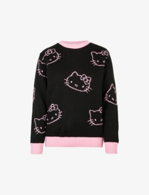SKINNY DIP SKINNYDIP X HELLO KITTY GRAPHIC-PRINT KNITTED JUMPER