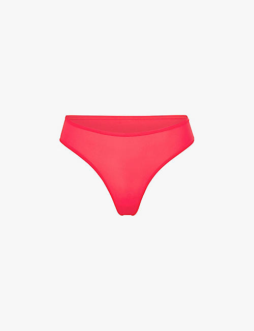 SKIMS: Fits Everybody high-rise stretch-woven thong