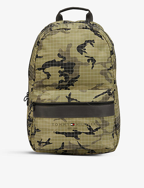 TOMMY HILFIGER: Established camouflage-print shell backpack