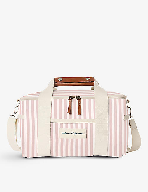 BUSINESS & PLEASURE CO.: Striped coated canvas cooler