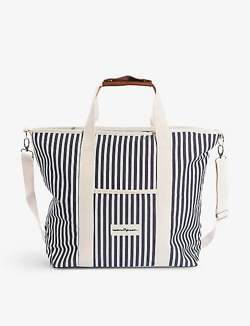 BUSINESS & PLEASURE CO.: Striped coated canvas cooler bag