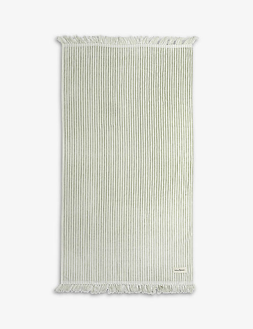 BUSINESS & PLEASURE CO.: Striped cotton beach towel 86cm x 168cm