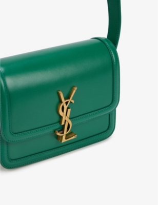 SAINT LAURENT Lock logo-plaque leather cross-body bag