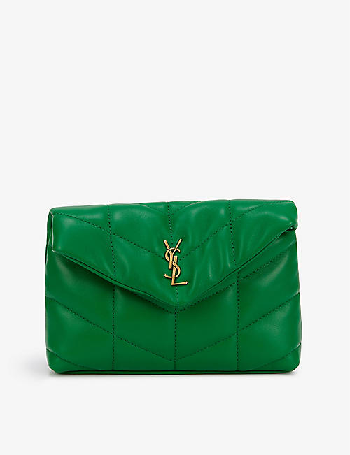 SAINT LAURENT: Loulou quilted leather pouch